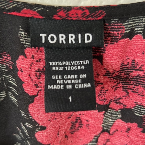 Torrid High Low Wrap Shirt/Tunic - Picture 3 of 3